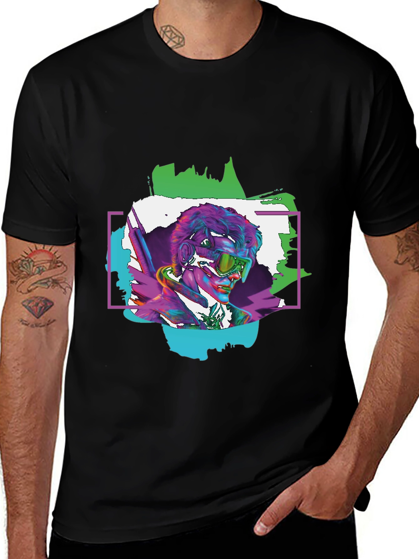 Vibrant Cyberpunk T-Shirt