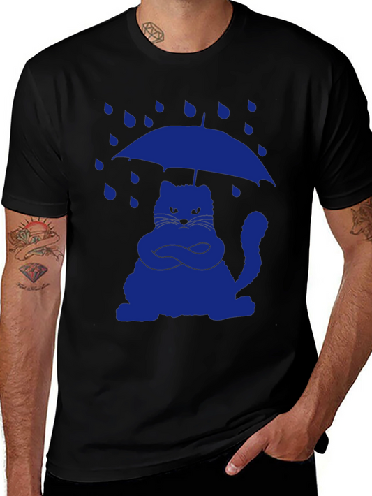 Grumpy Cat Umbrella T-Shirt - Rain or Shine Style