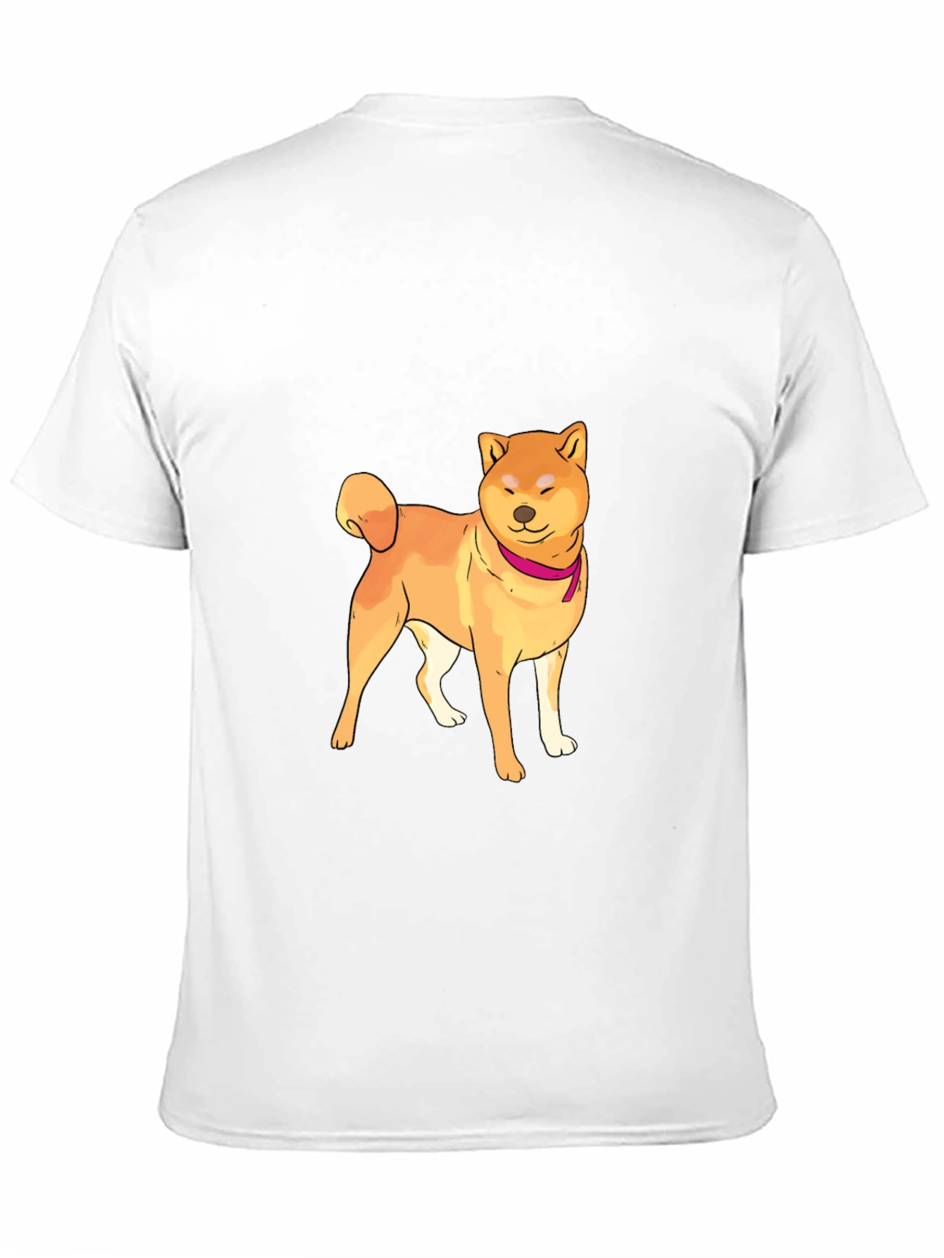 Shiba Inu Graphic Tee - Mens Black Crew Neck