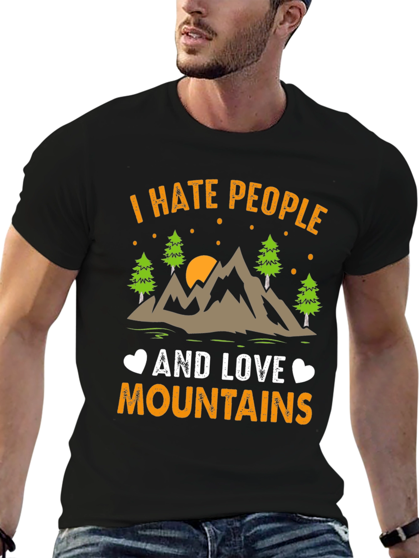 I Hate People and Love Mountains Graphic Tee