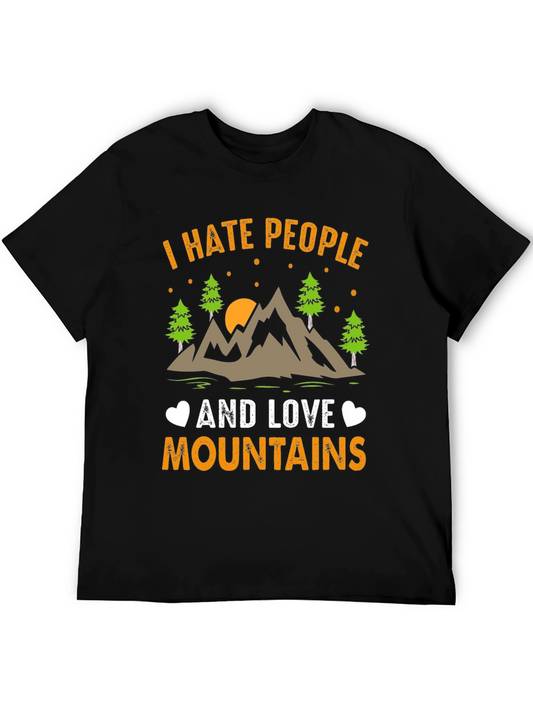 I Hate People and Love Mountains Graphic Tee
