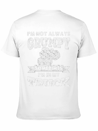 Grumpy Truck Driver T-Shirt - Black Cotton Blend