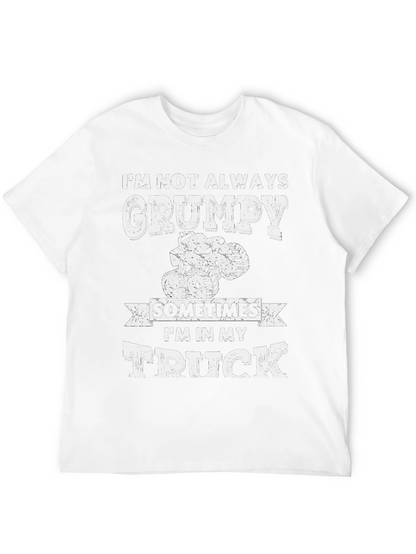 Grumpy Truck Driver T-Shirt - Black Cotton Blend
