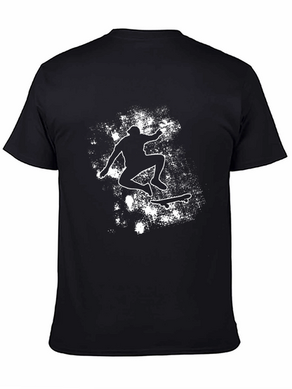 Skateboarding Graphic Black Tee