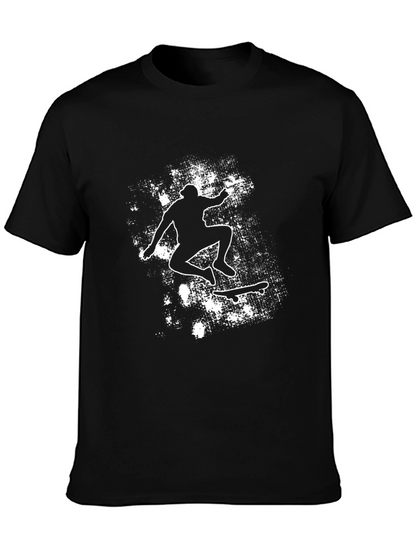 Skateboarding Graphic Black Tee