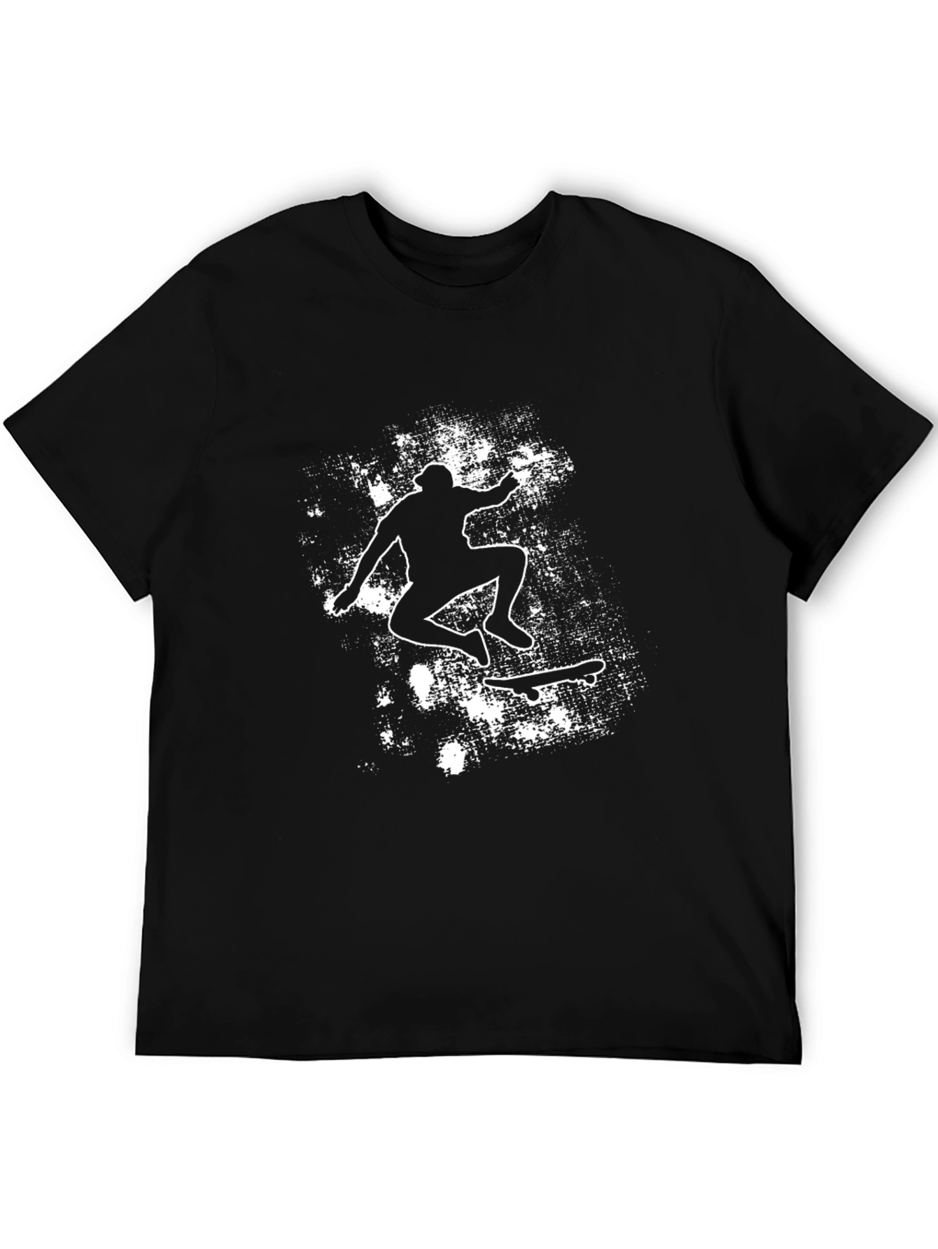 Skateboarding Graphic Black Tee