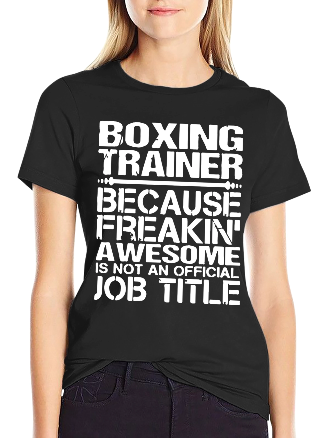 Boxing Trainer Awesome Job Title Graphic Tee