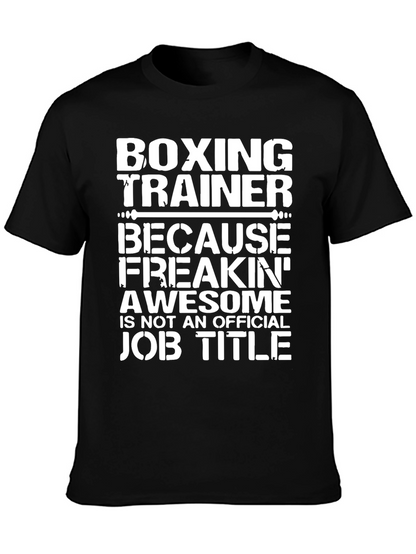 Boxing Trainer Awesome Job Title Graphic Tee