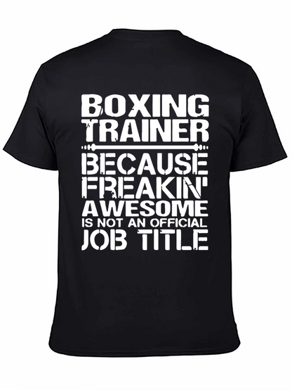 Boxing Trainer Awesome Job Title Graphic Tee