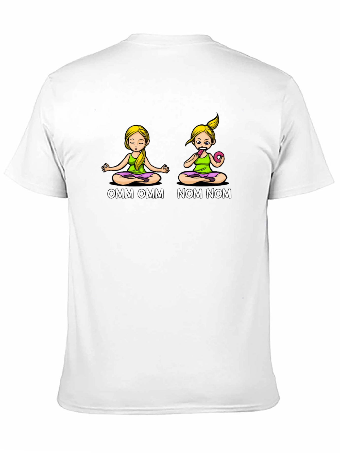 OMM NOM Yoga Donut Graphic T-Shirt