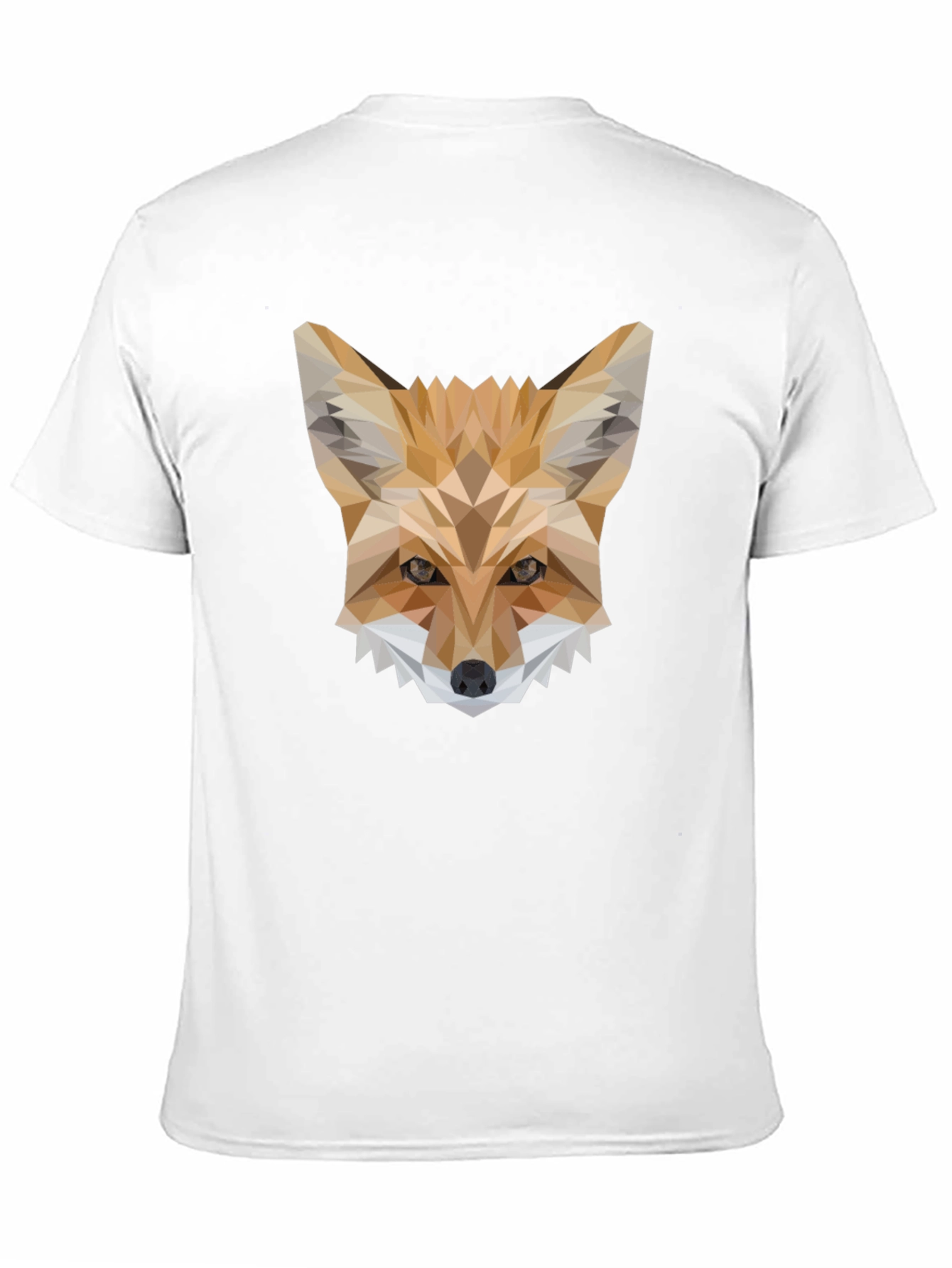 Geometric Fox T-Shirt - Modern Animal Print Tee