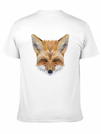 Geometric Fox T-Shirt - Modern Animal Print Tee