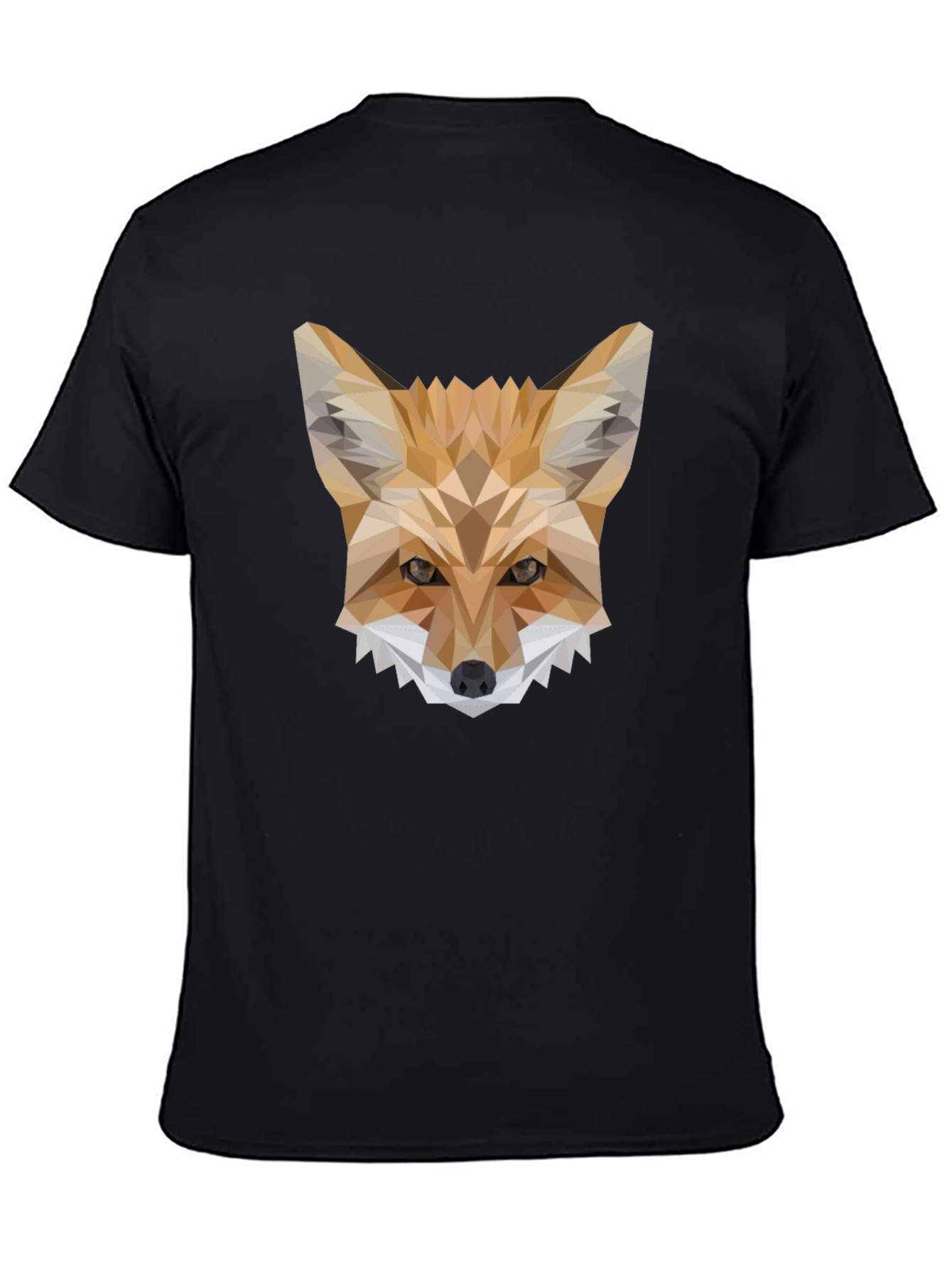 Geometric Fox T-Shirt - Modern Animal Print Tee
