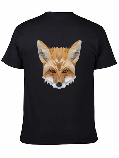Geometric Fox T-Shirt - Modern Animal Print Tee