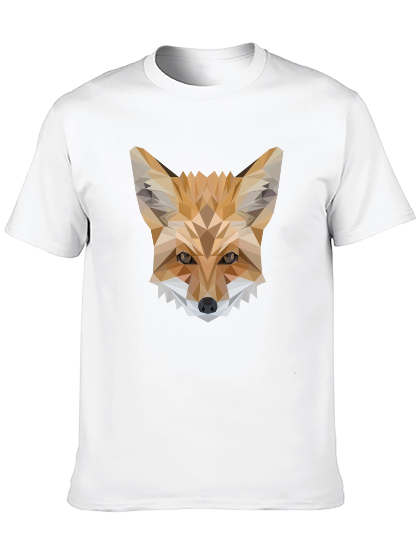 Geometric Fox T-Shirt - Modern Animal Print Tee