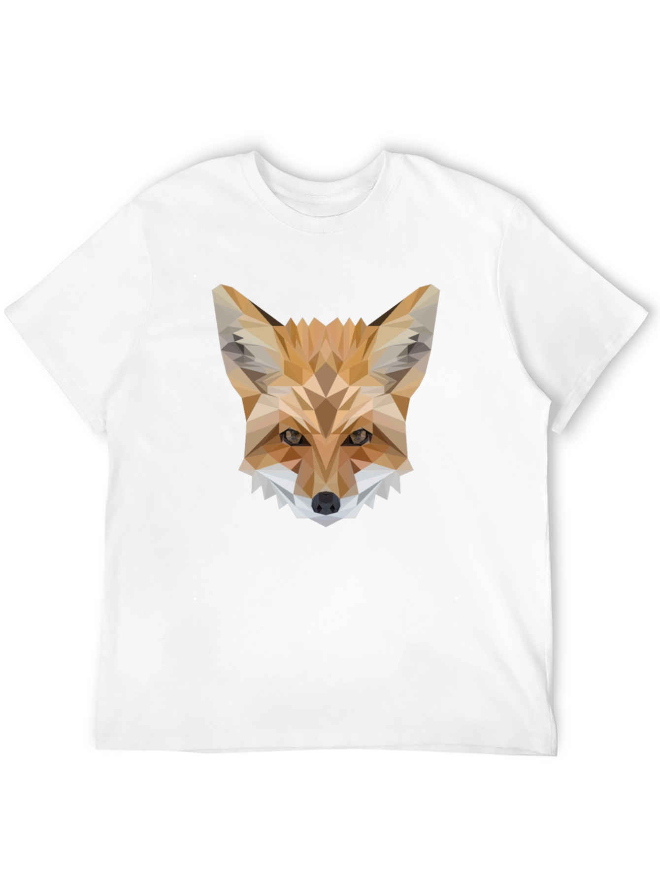 Geometric Fox T-Shirt - Modern Animal Print Tee