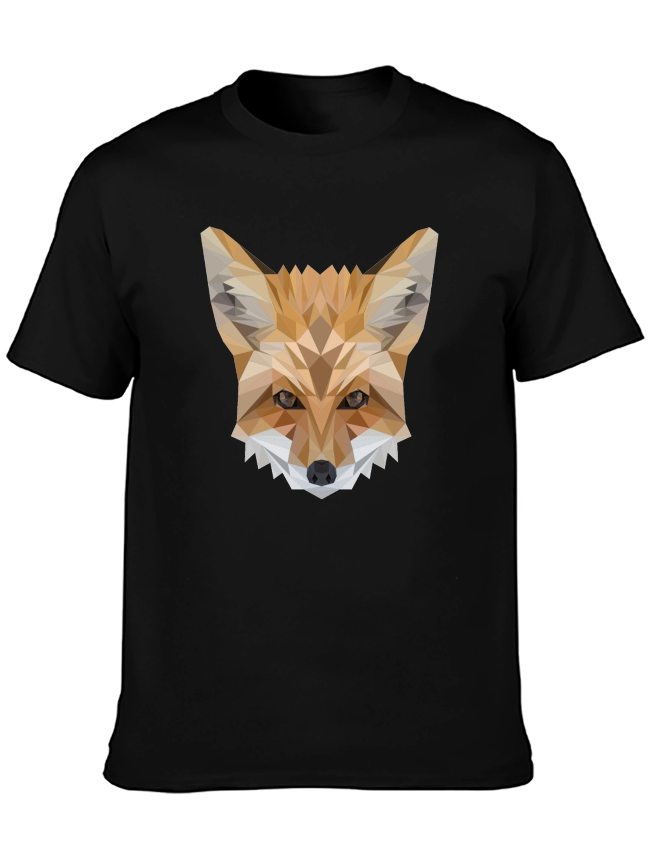 Geometric Fox T-Shirt - Modern Animal Print Tee