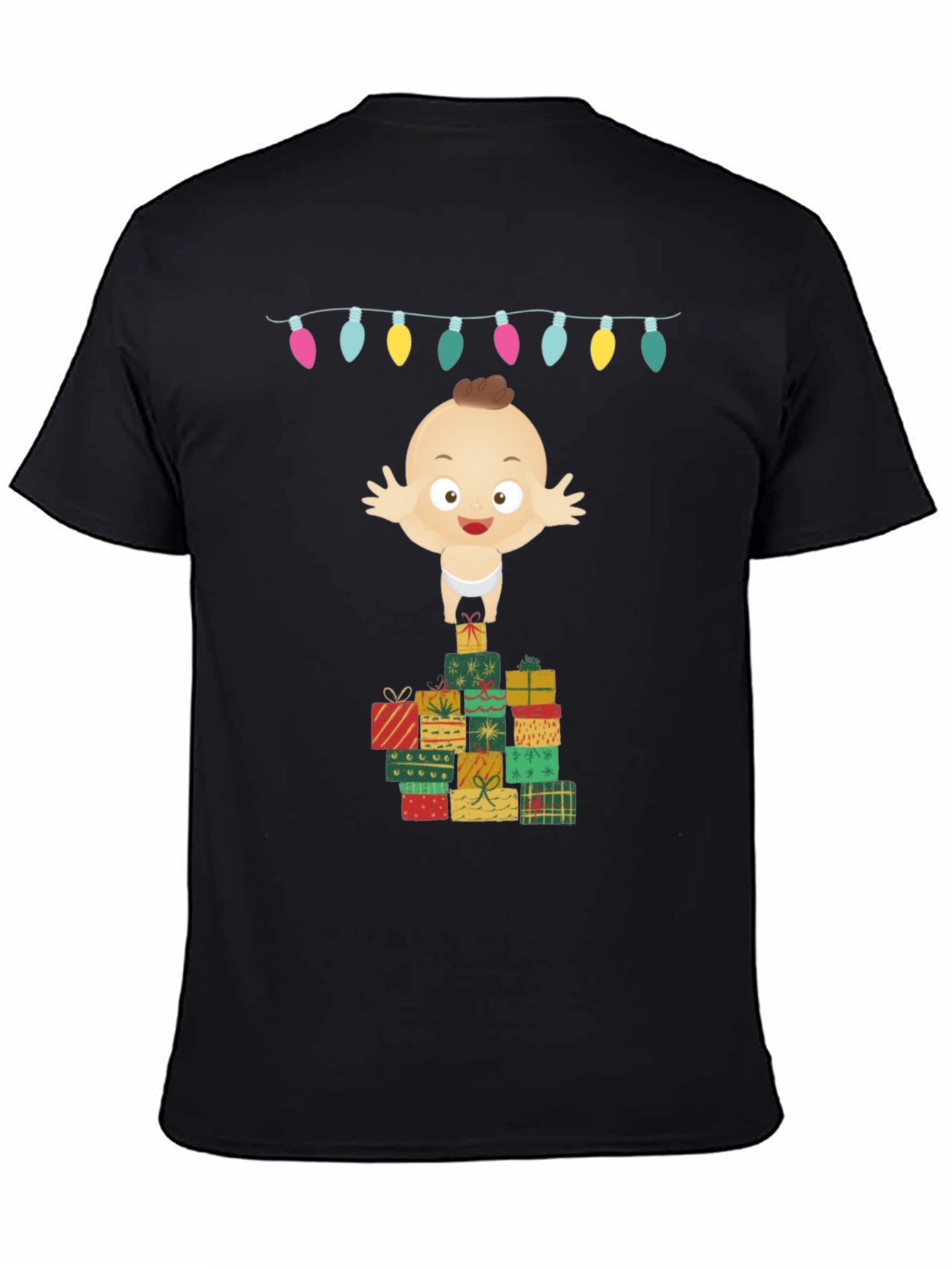 Christmas Baby on Gifts Tee - Holiday Cheer