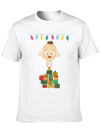 Christmas Baby on Gifts Tee - Holiday Cheer