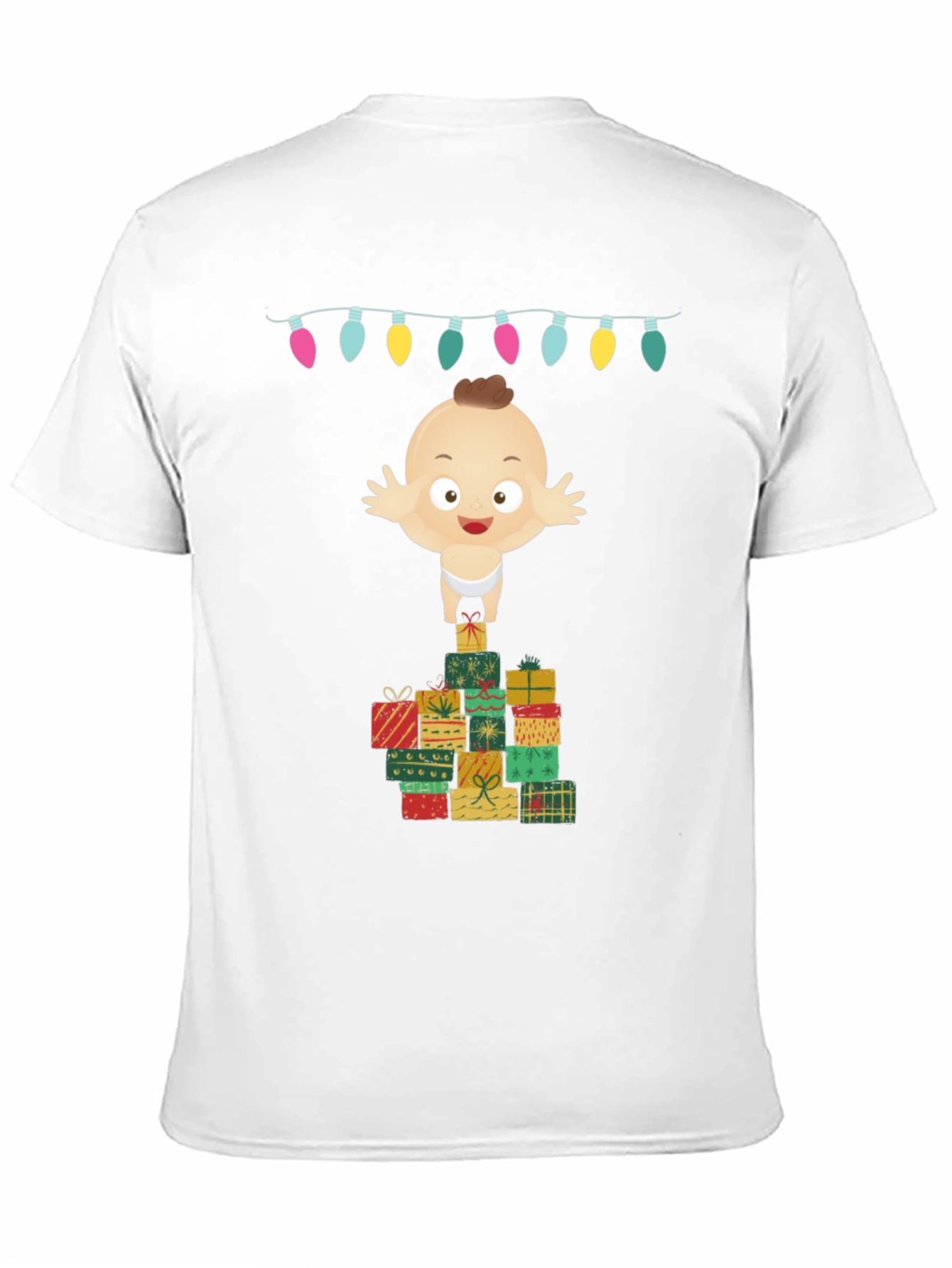 Christmas Baby on Gifts Tee - Holiday Cheer