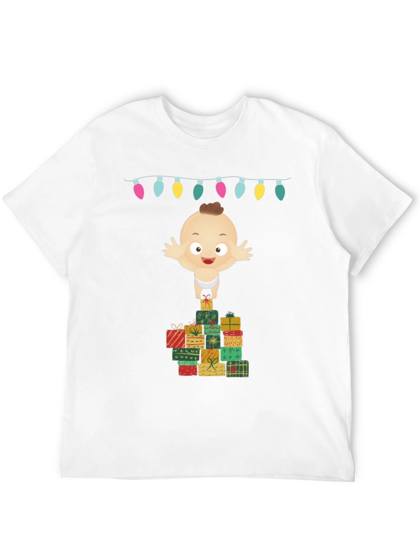 Christmas Baby on Gifts Tee - Holiday Cheer