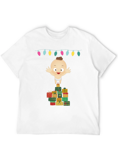 Christmas Baby on Gifts Tee - Holiday Cheer