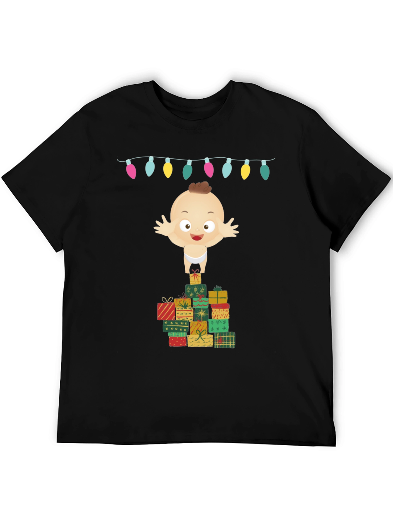 Christmas Baby on Gifts Tee - Holiday Cheer