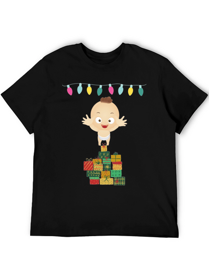 Christmas Baby on Gifts Tee - Holiday Cheer