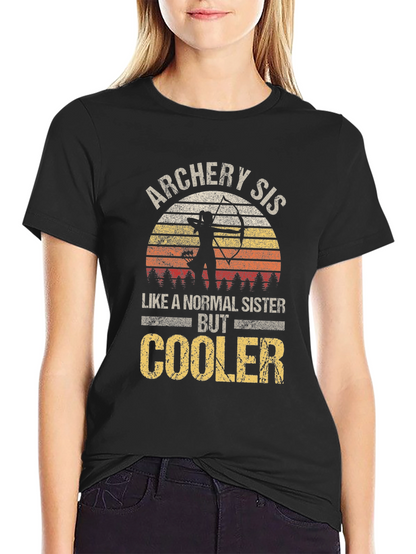 Archery Sister Graphic T-Shirt - Cool Sister Tee
