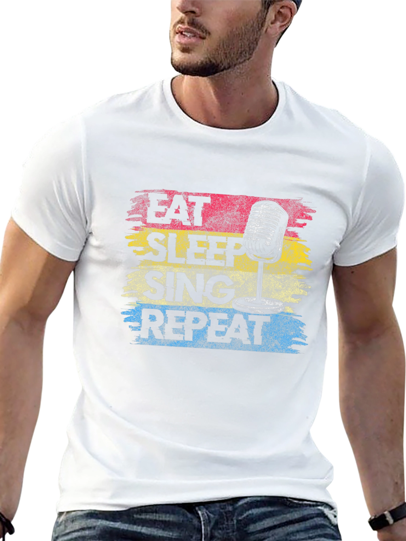 Eat Sleep Sing Repeat Graphic Tee