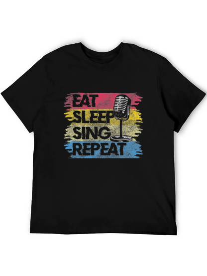 Eat Sleep Sing Repeat Graphic Tee