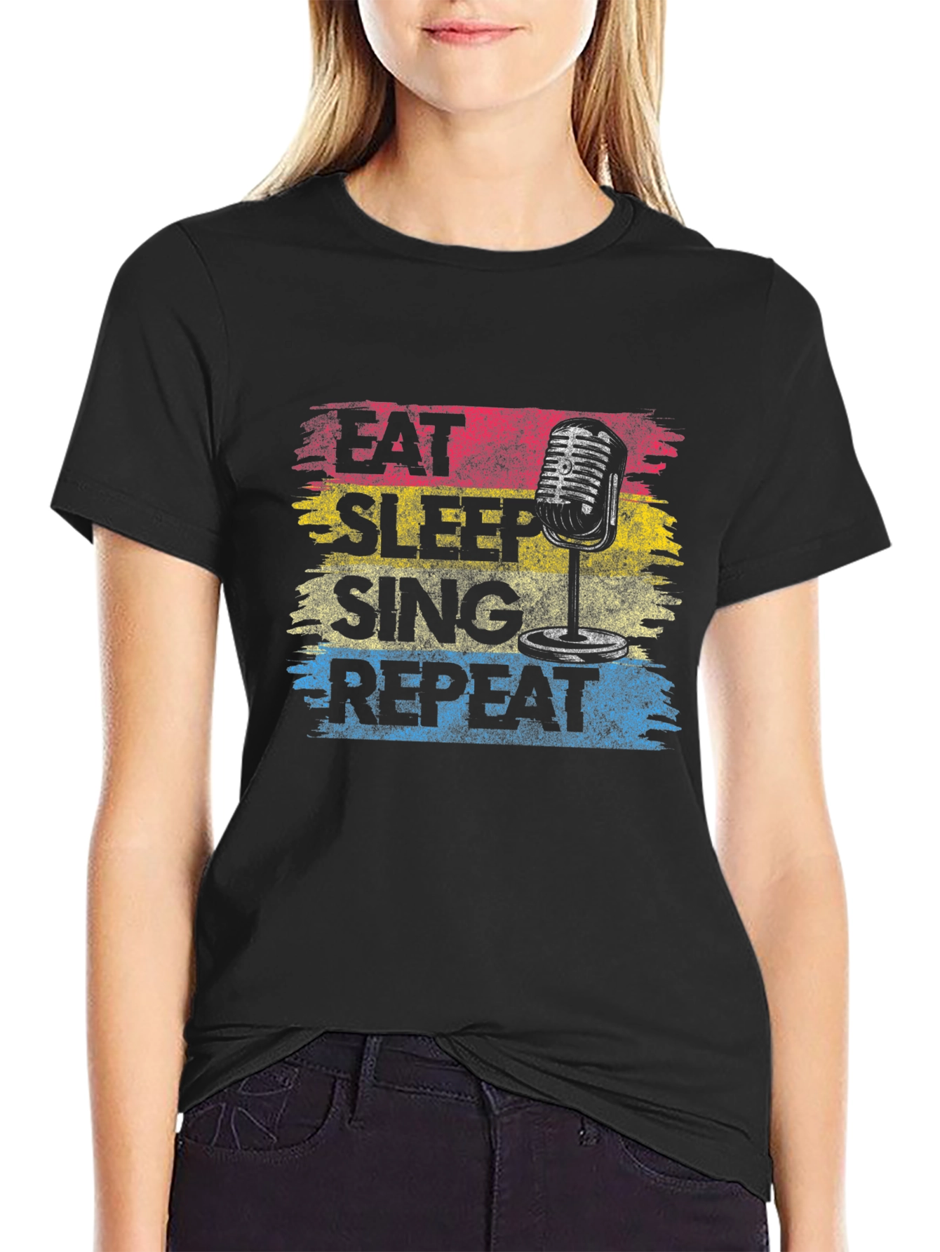 Eat Sleep Sing Repeat Graphic Tee