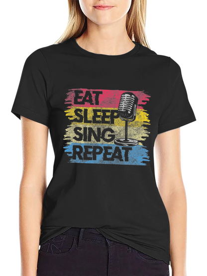Eat Sleep Sing Repeat Graphic Tee