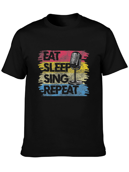 Eat Sleep Sing Repeat Graphic Tee
