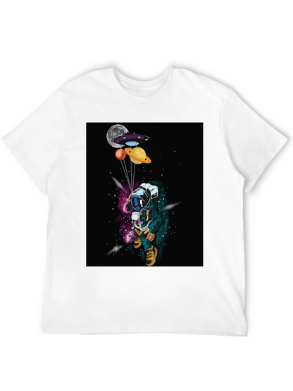 Astronaut T-Shirt - Space Planets UFO Design
