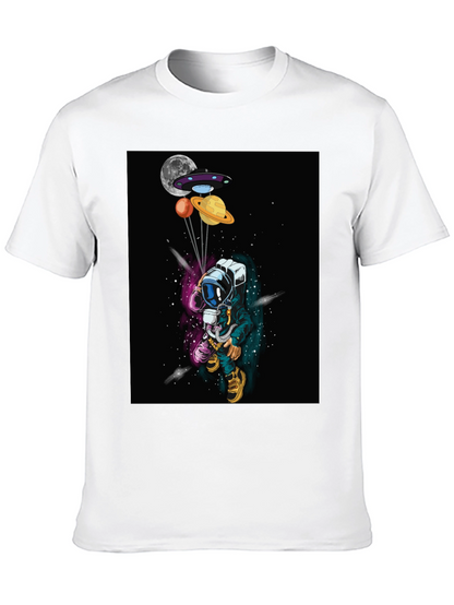 Astronaut T-Shirt - Space Planets UFO Design