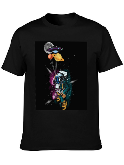 Astronaut T-Shirt - Space Planets UFO Design