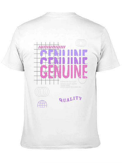 Genuine Quality Graphic Tee - Crafted Black T-Shirt