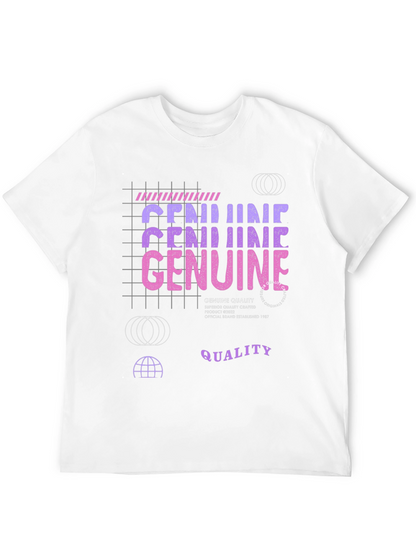 Genuine Quality Graphic Tee - Crafted Black T-Shirt