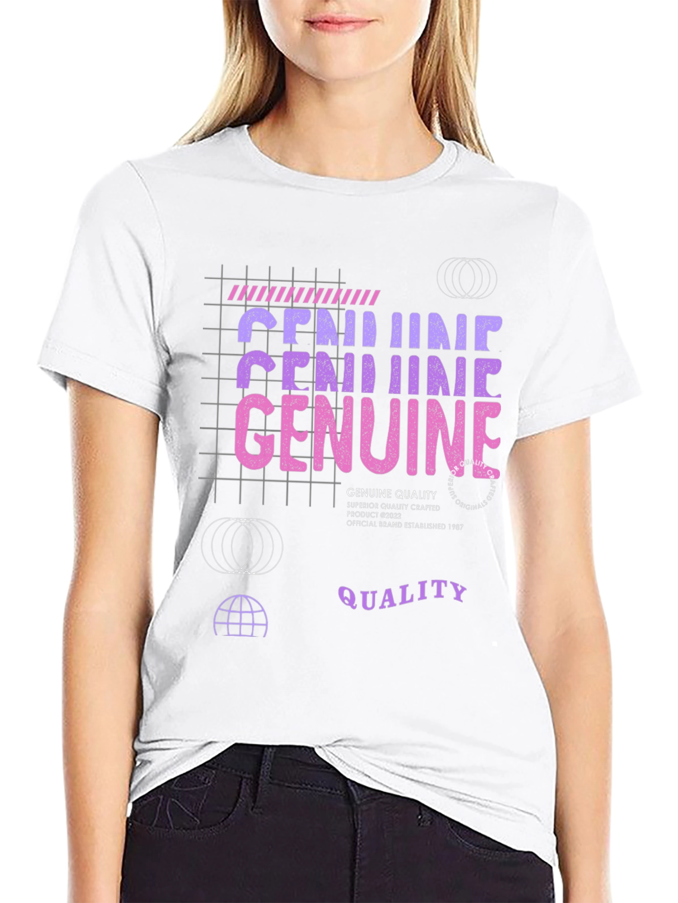Genuine Quality Graphic Tee - Crafted Black T-Shirt