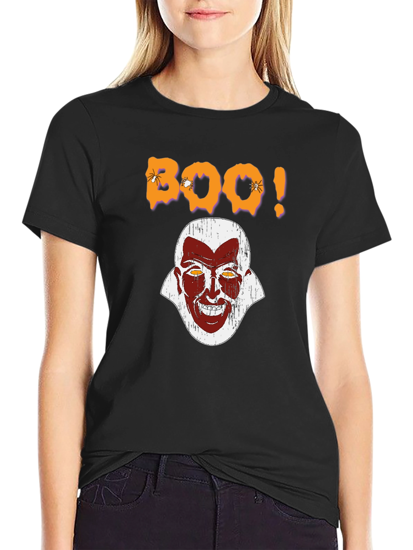 Spooky Season Tee - Halloween Vampire Graphic Shirt