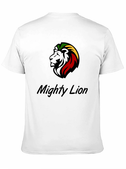 Mighty Lion Reggae T-Shirt Black Cotton
