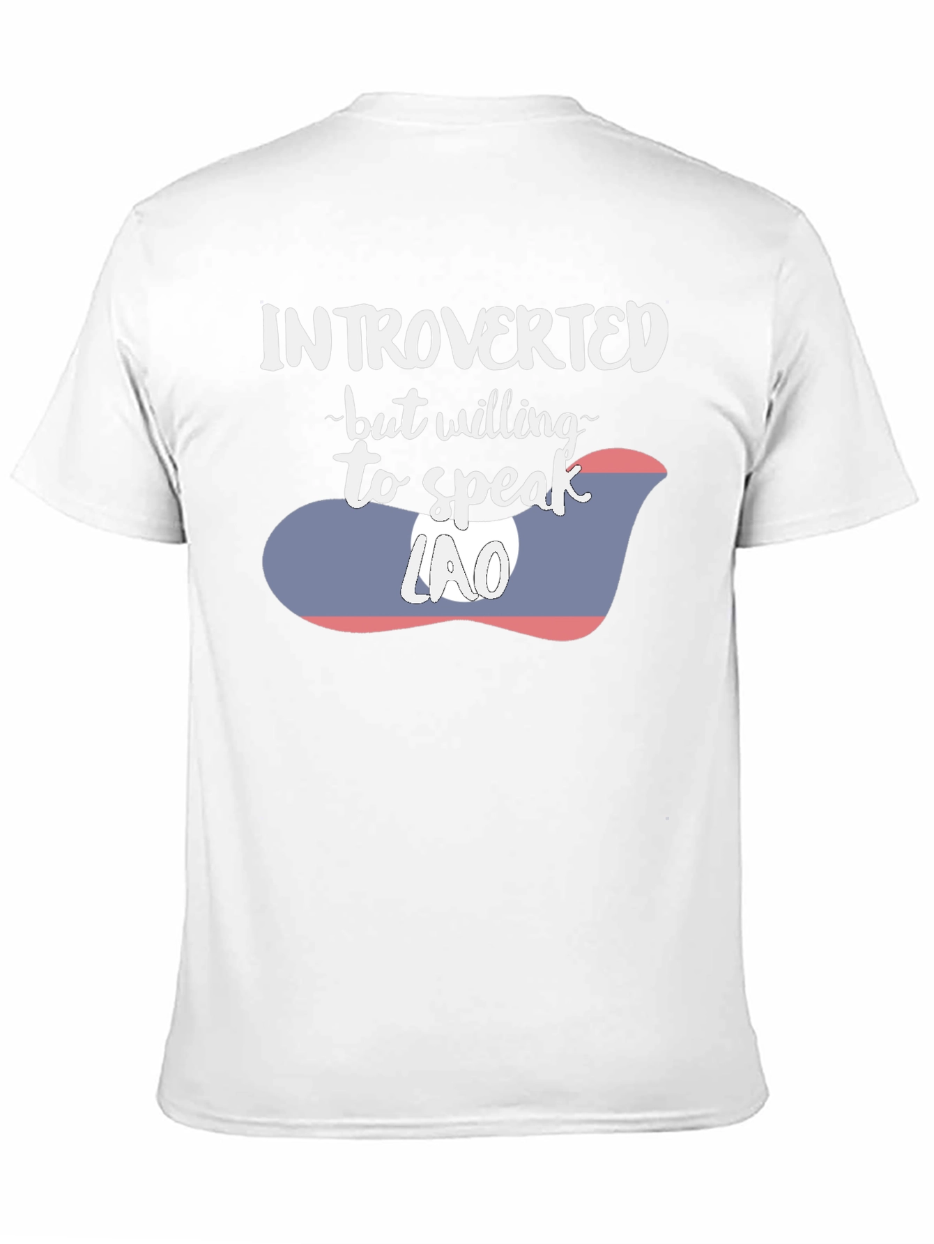 Introverted Lao Flag Graphic Tee