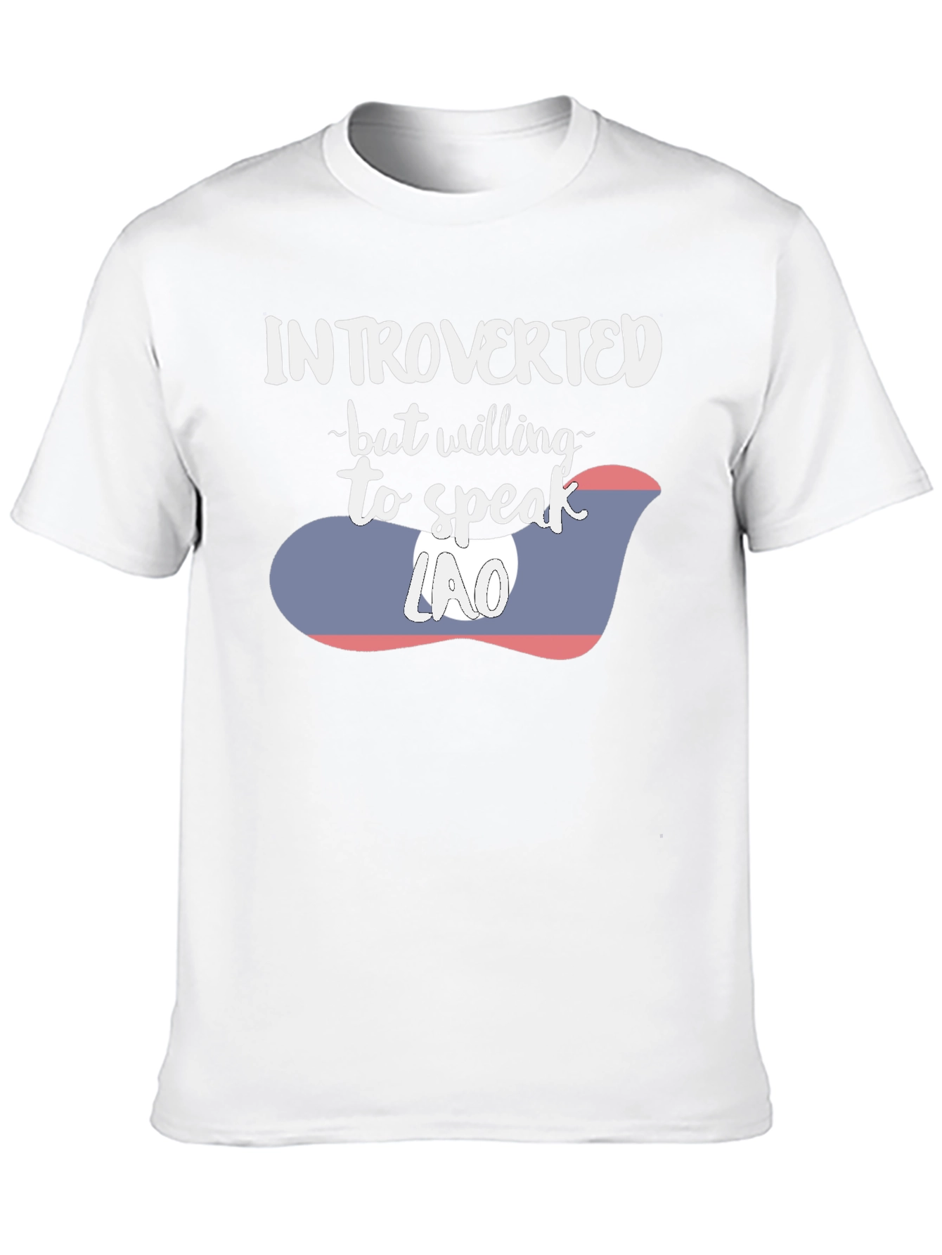 Introverted Lao Flag Graphic Tee