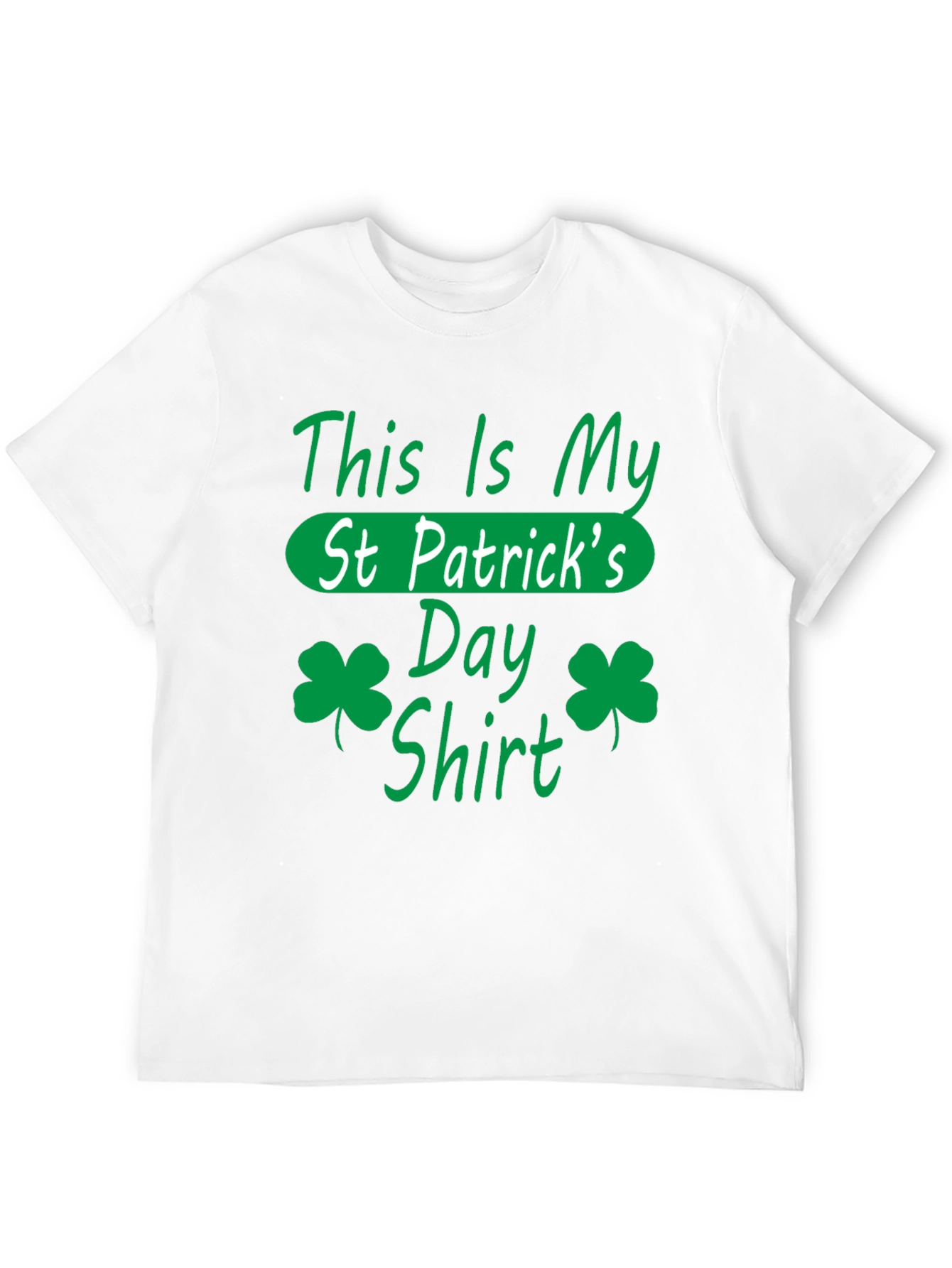 St. Patricks Day Shirt - Green Shamrock Design