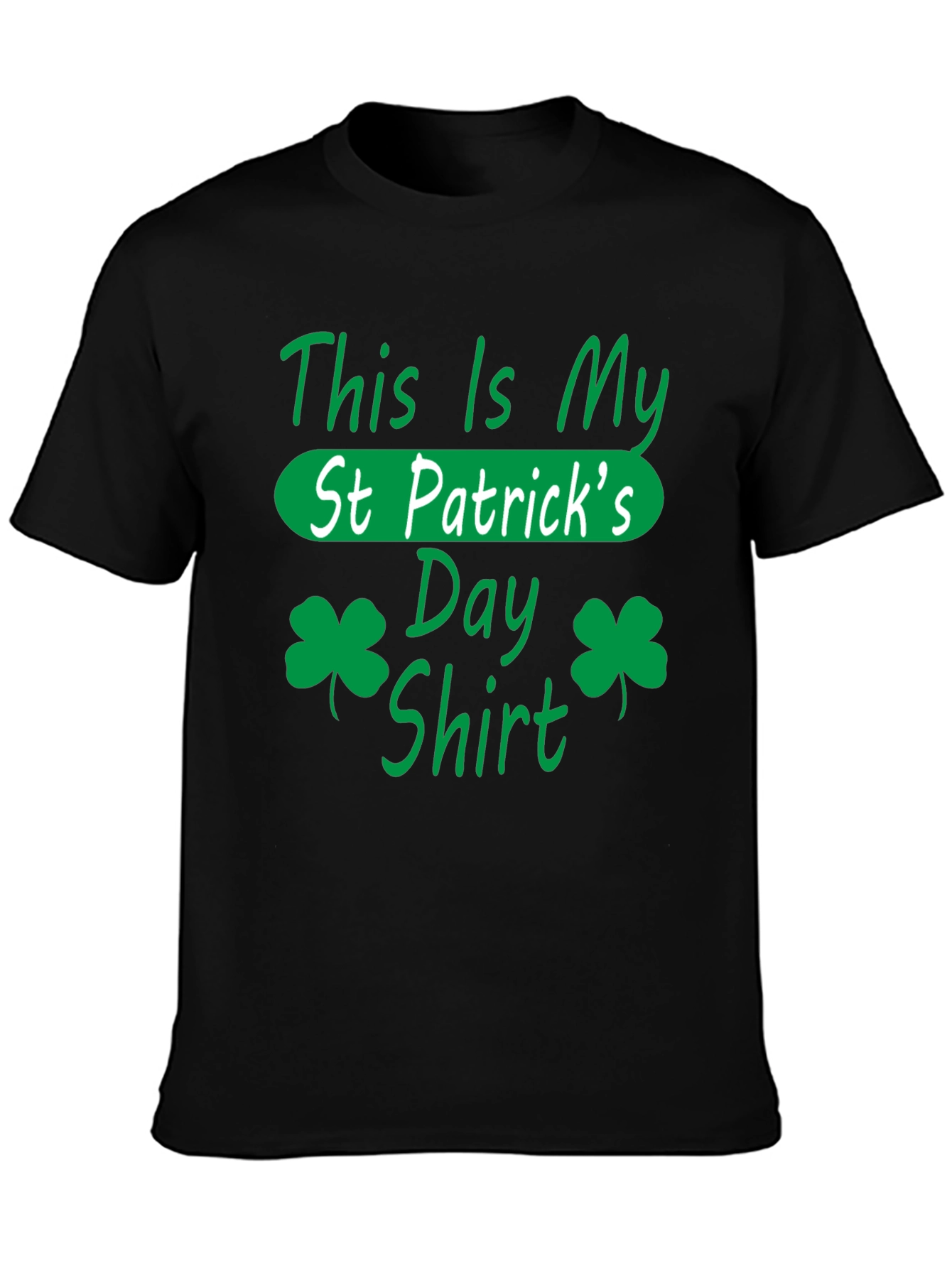St. Patricks Day Shirt - Green Shamrock Design