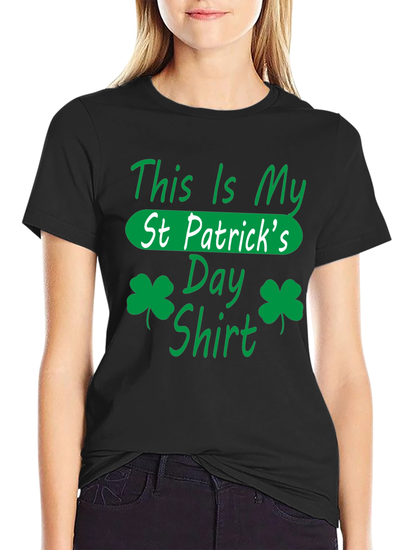 St. Patricks Day Shirt - Green Shamrock Design