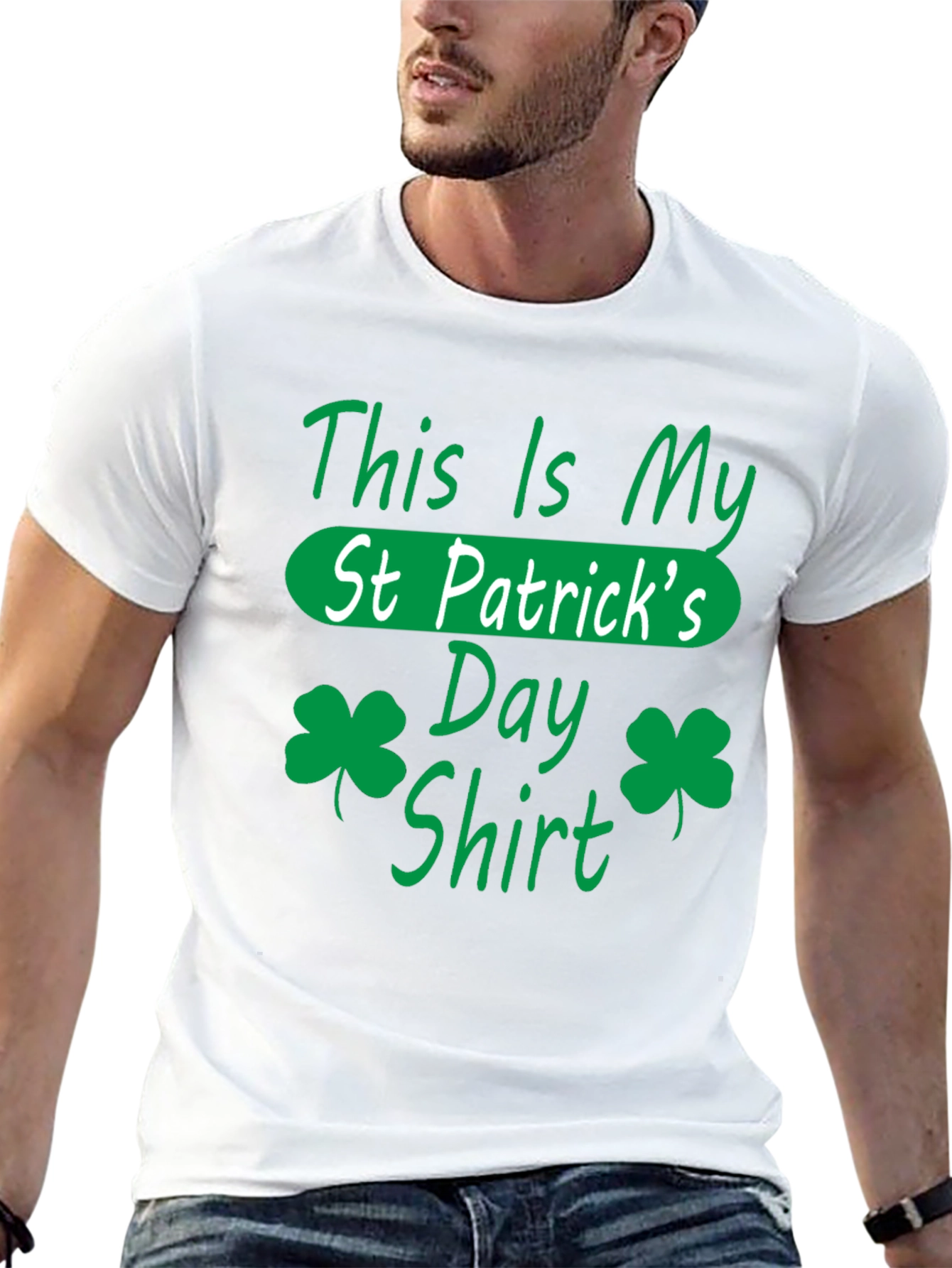 St. Patricks Day Shirt - Green Shamrock Design