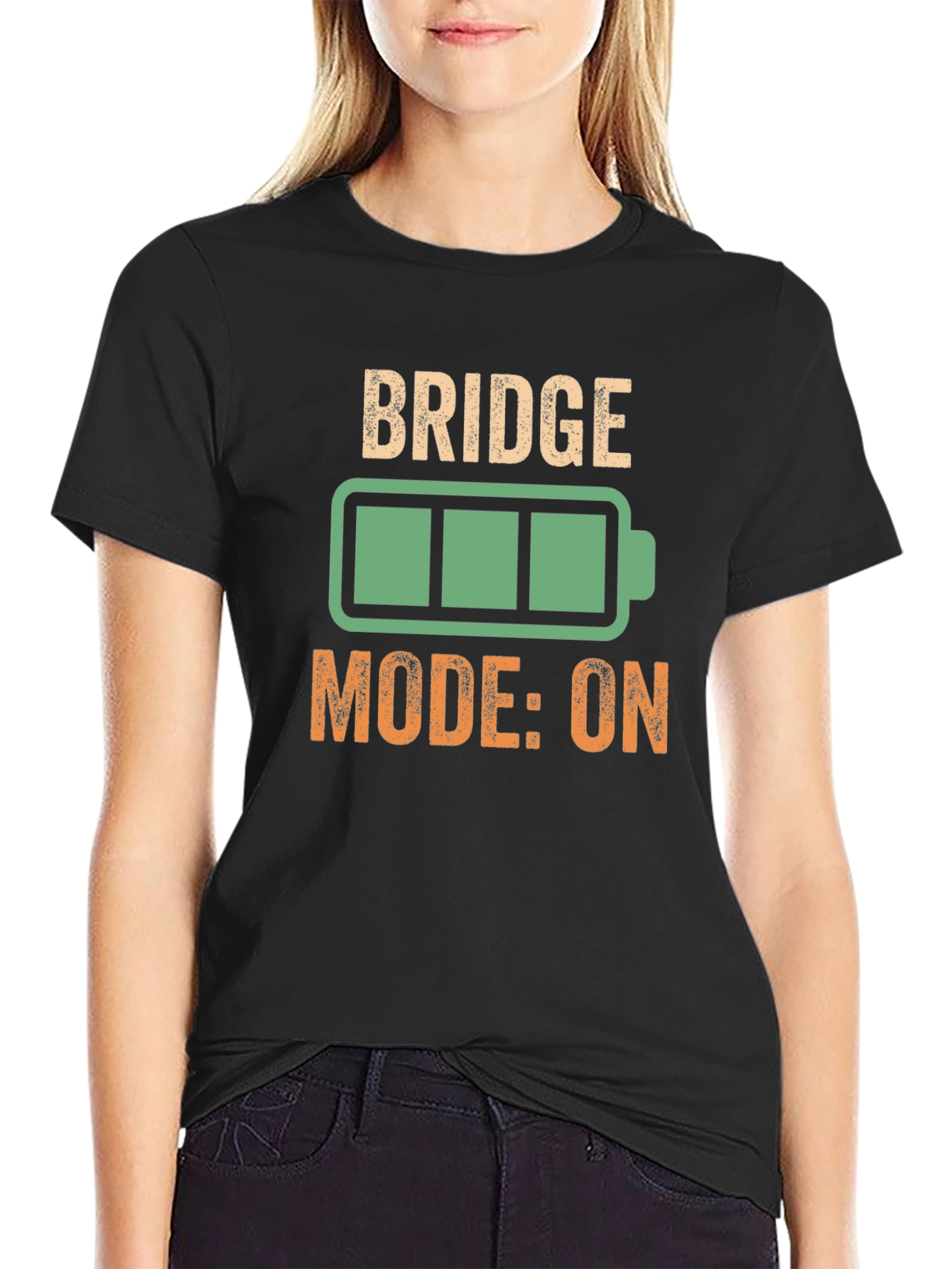 Bridge Mode ON T-Shirt - Funny Technology Geek Tee