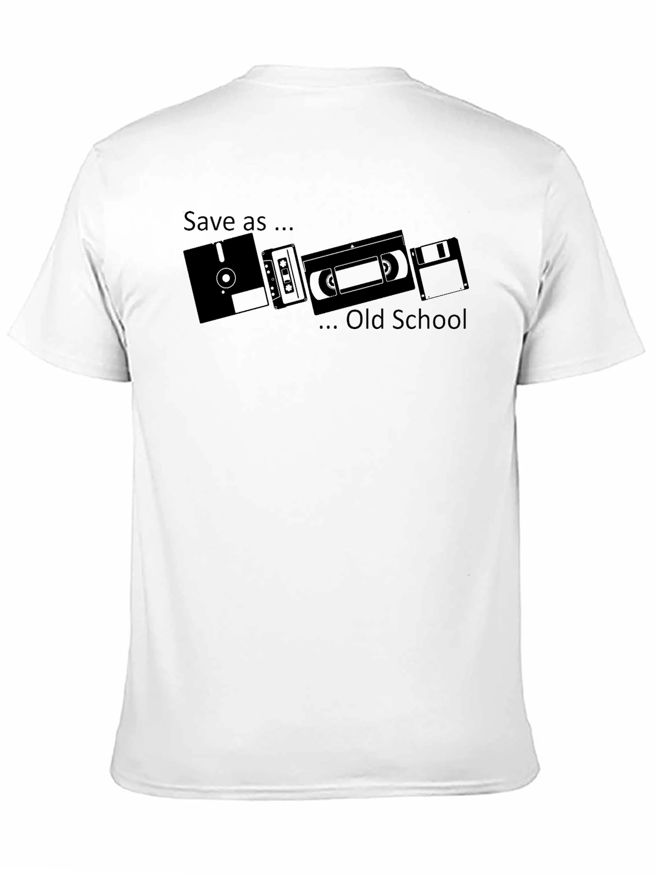 Save As... Old School Black T-Shirt
